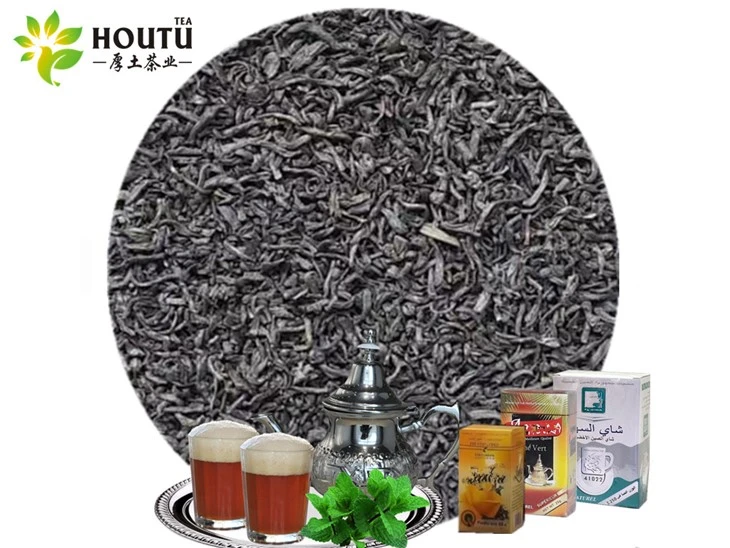 25G Achoura Zahra Flecha West African 41022 Chunmee 5A 6A 7A Grade Green Tea Factory